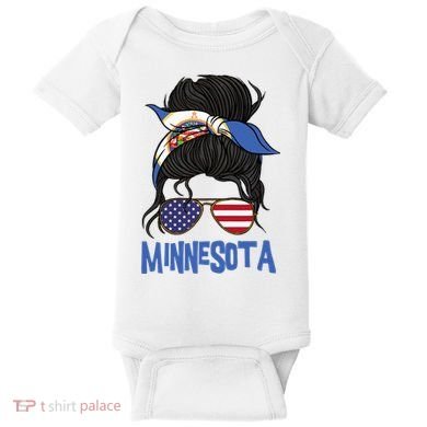 Minnesota Minnesota Proud State Flag Baby Bodysuit