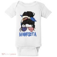 Minnesota Minnesota Proud State Flag Baby Bodysuit thumb 0