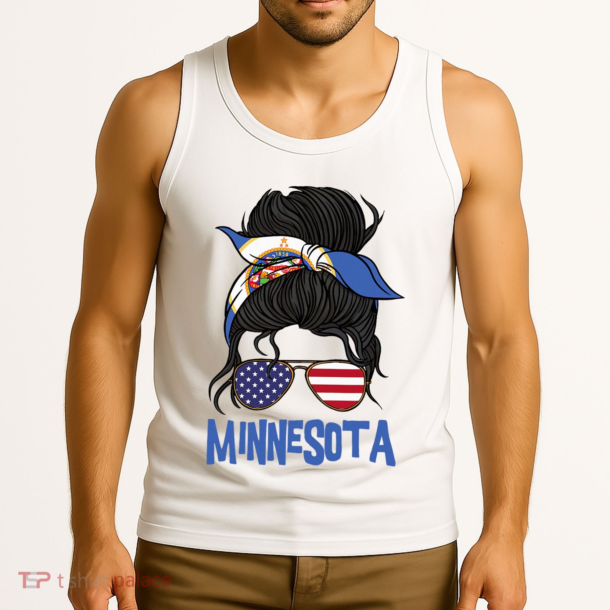 Minnesota Minnesota Proud State Flag Tank Top