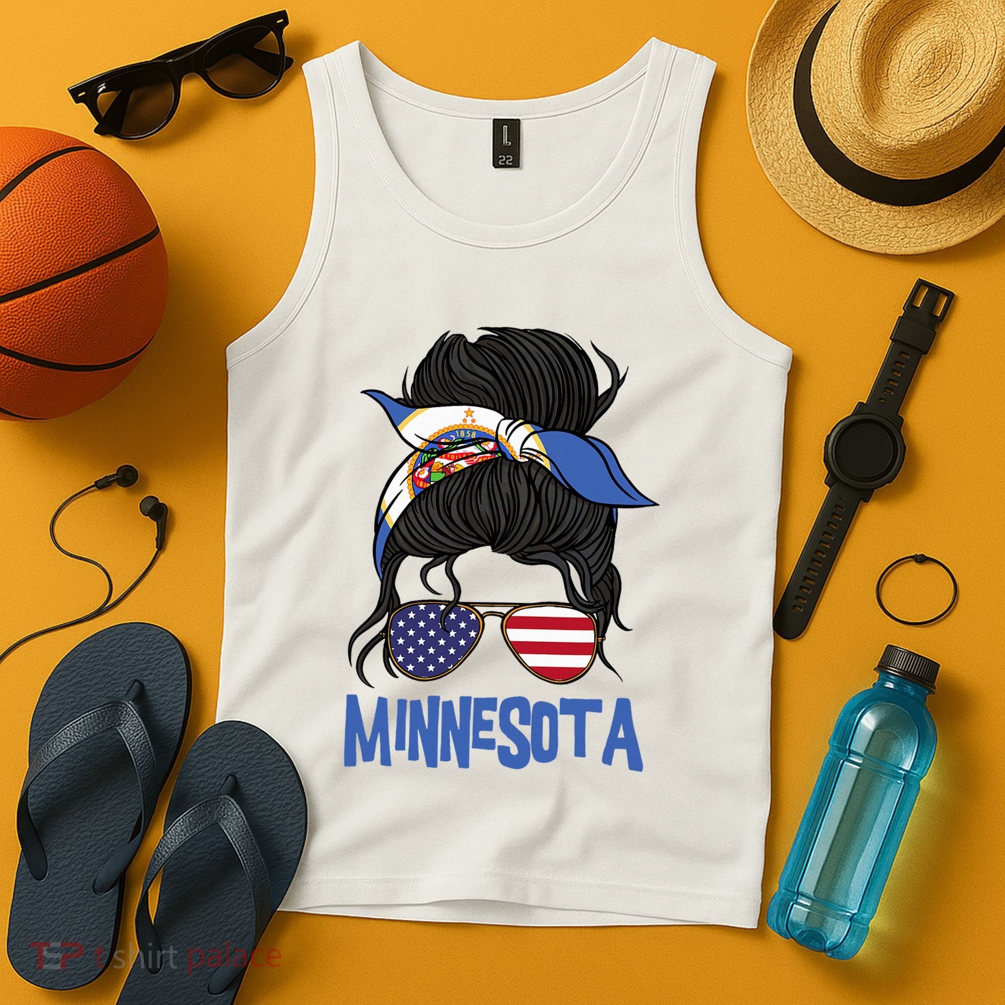 Minnesota Minnesota Proud State Flag Tank Top