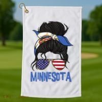 Minnesota Minnesota Proud State Flag Golf Towel thumb 1