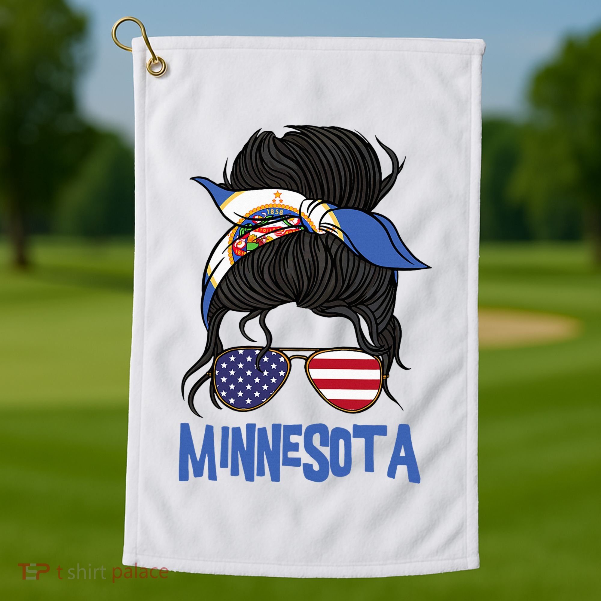 Minnesota Minnesota Proud State Flag Golf Towel