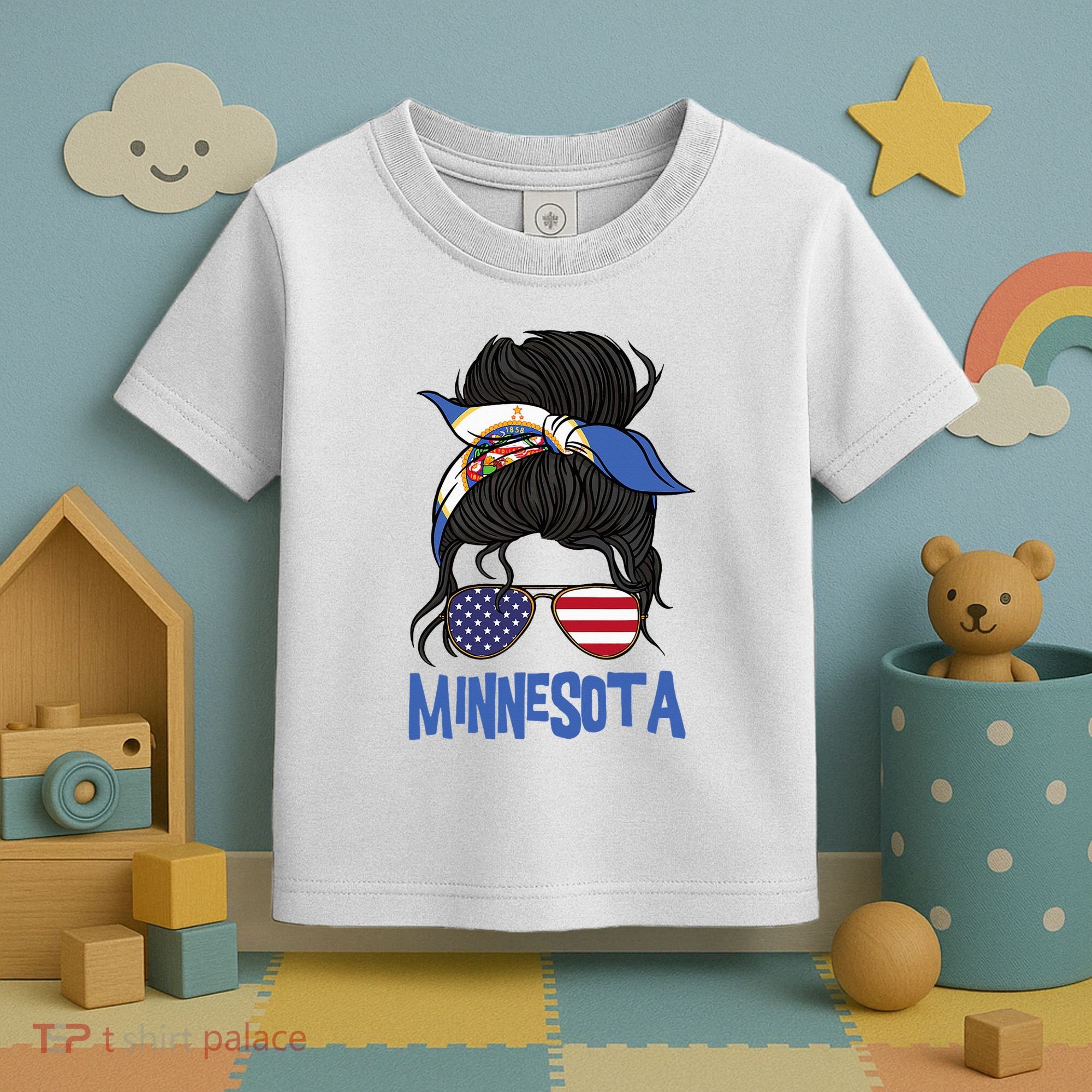 Minnesota Minnesota Proud State Flag Toddler T-Shirt