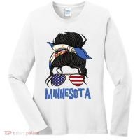 Minnesota Minnesota Proud State Flag Women's Long Sleeve Shirt thumb 0