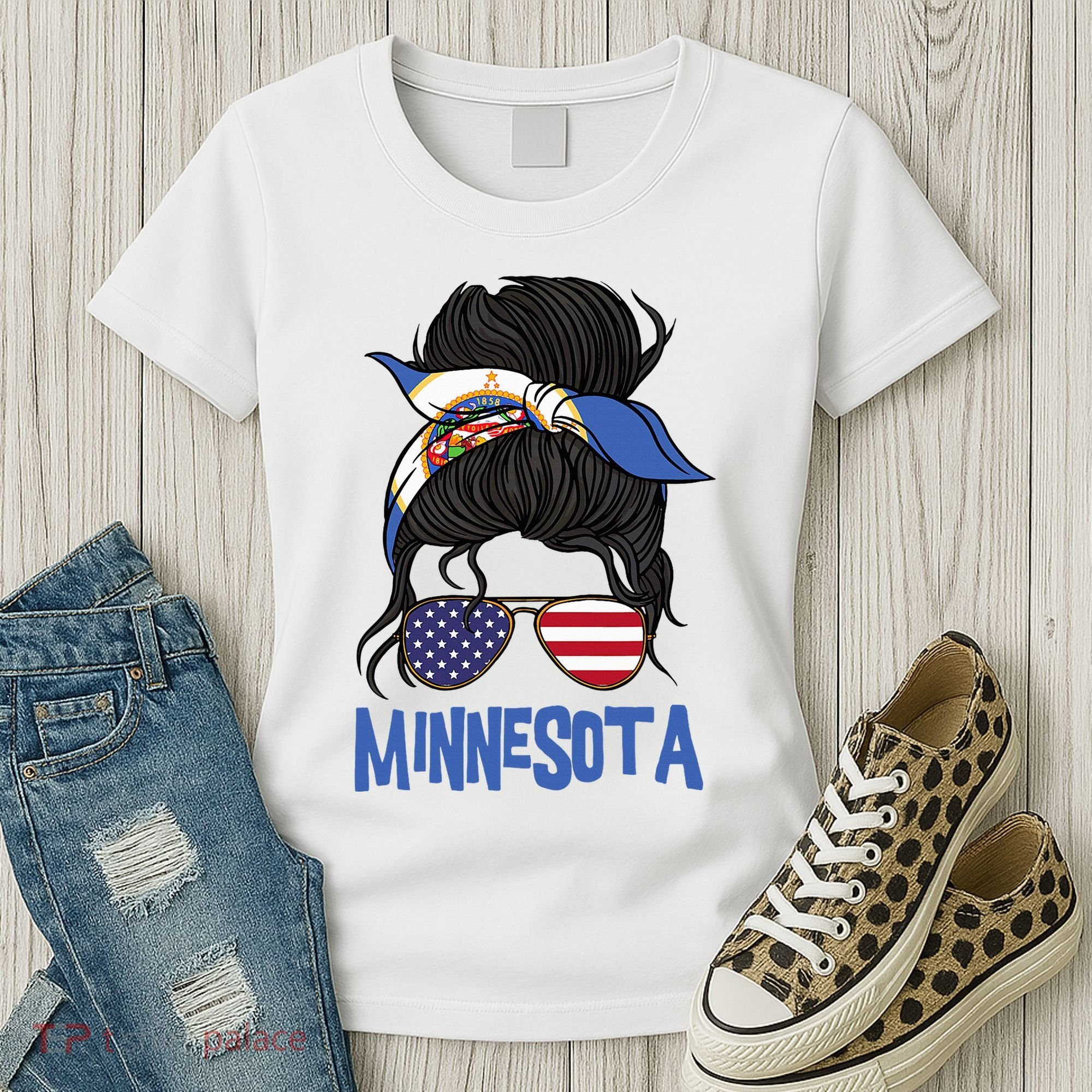 Minnesota Minnesota Proud State Flag Women's T-Shirt