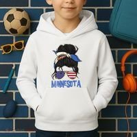 Minnesota Minnesota Proud State Flag Kids Hoodie thumb 2