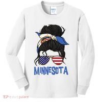 Minnesota Minnesota Proud State Flag Kids Long Sleeve Shirt thumb 0