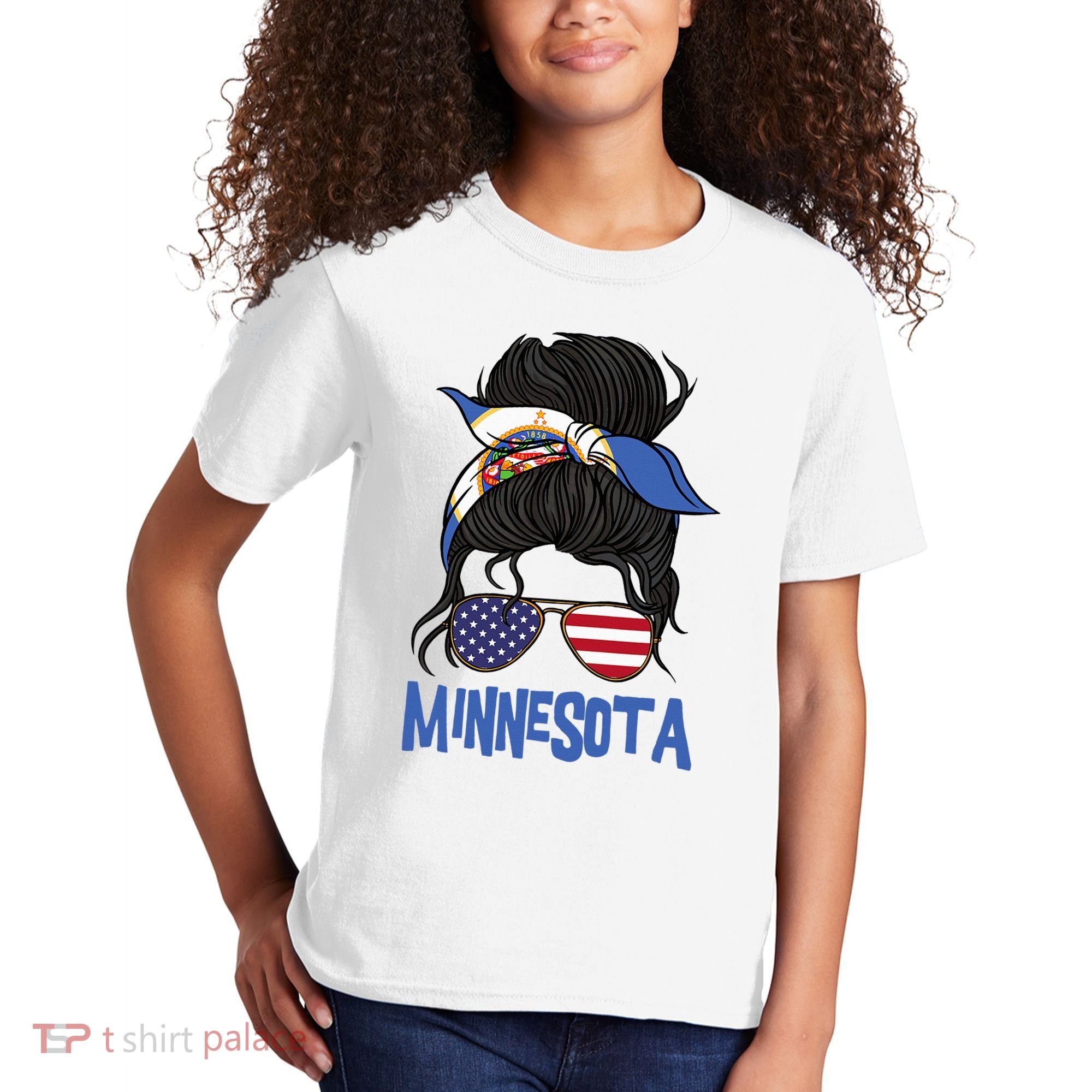 Minnesota Minnesota Proud State Flag Kids T-Shirt