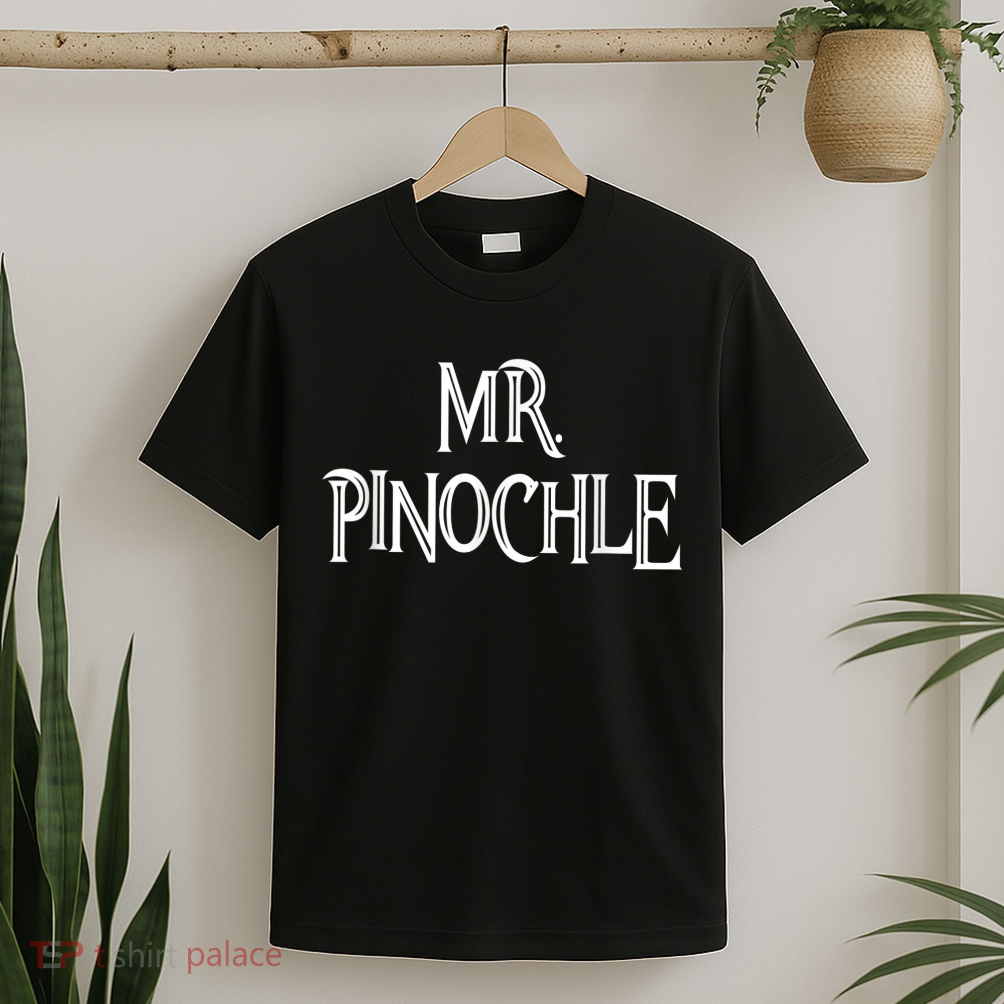 Mens Mr. Pinochle For Pinochle Card Game Lovers T-Shirt