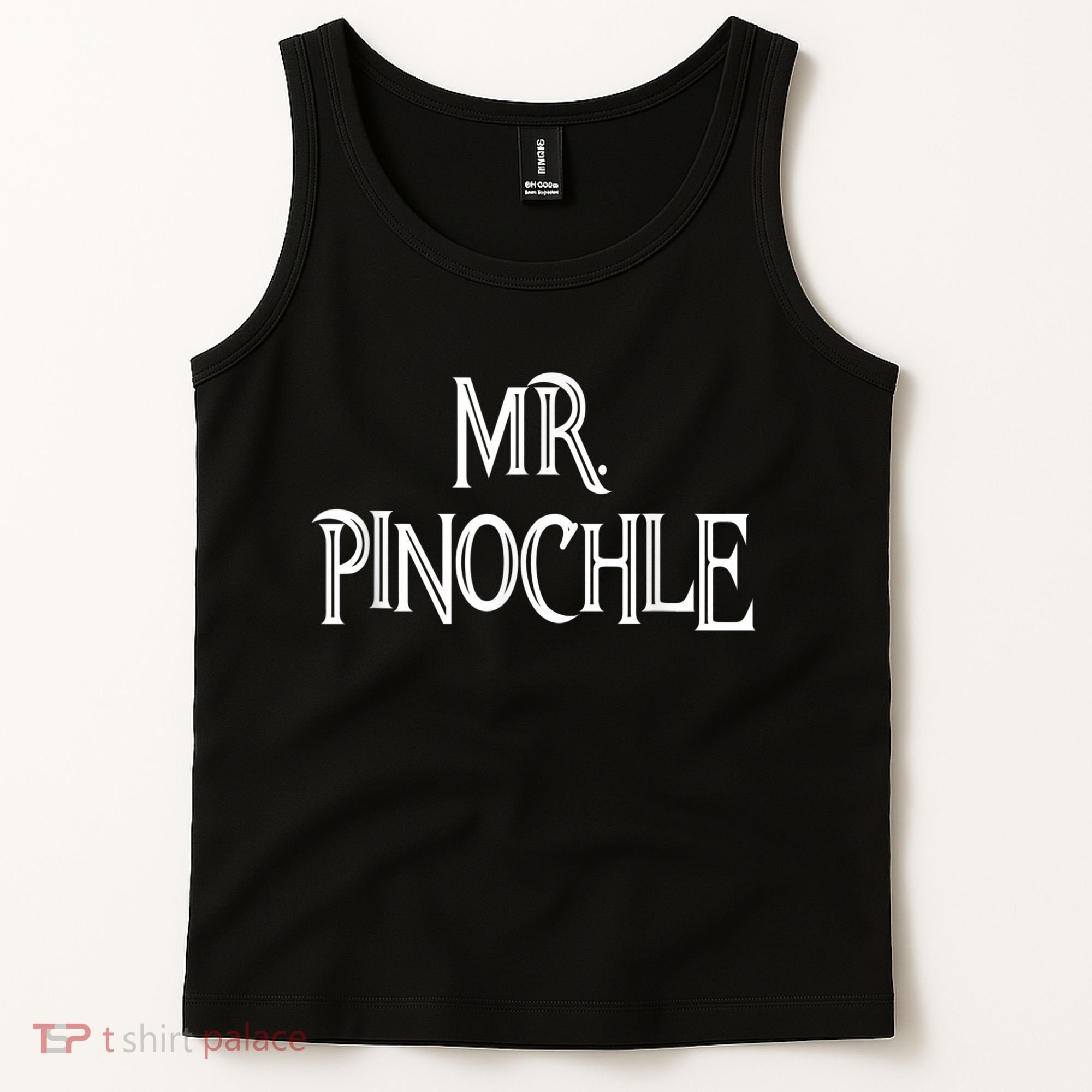 Mens Mr. Pinochle For Pinochle Card Game Lovers Tank Top