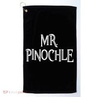 Mens Mr. Pinochle For Pinochle Card Game Lovers Golf Towel thumb 0