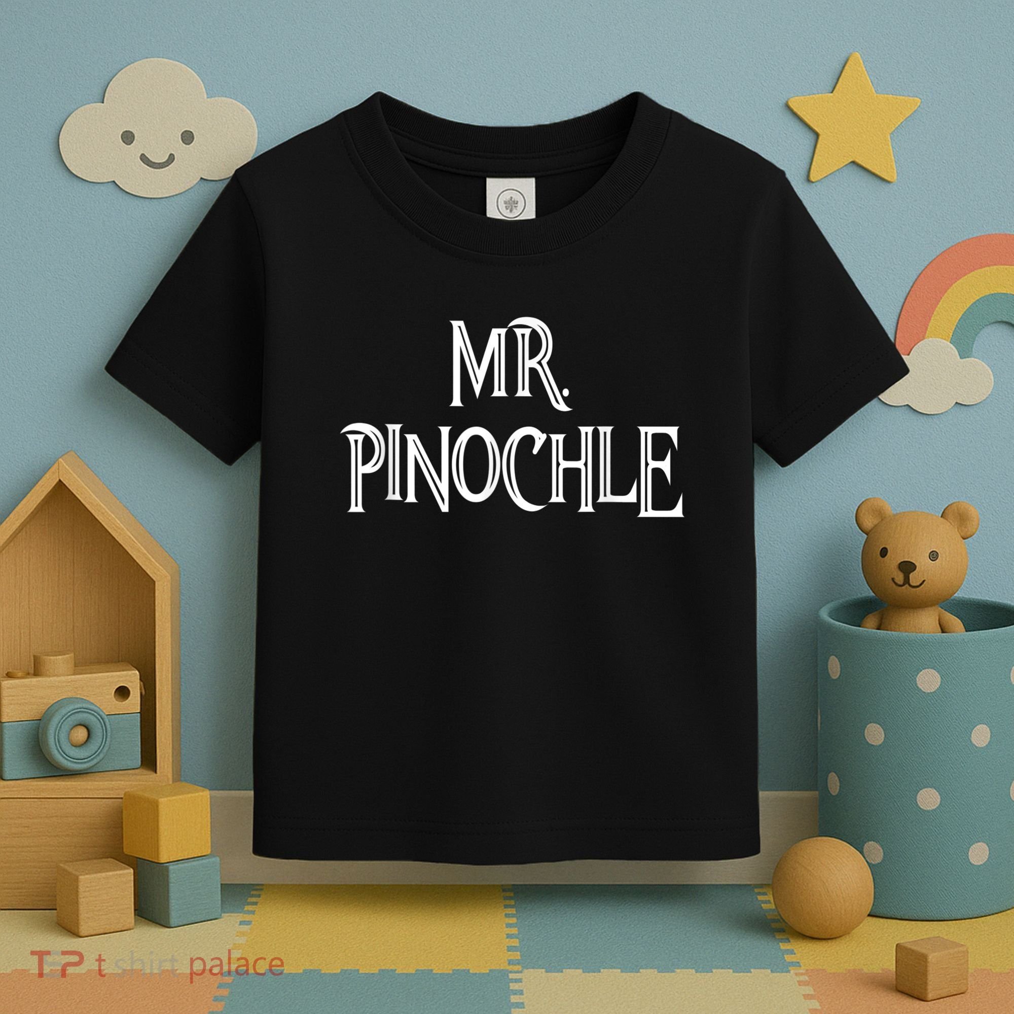 Mens Mr. Pinochle For Pinochle Card Game Lovers Toddler T-Shirt