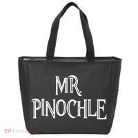 Mens Mr. Pinochle For Pinochle Card Game Lovers Tote Bag thumb 0