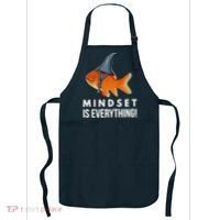 Mindset Motivational Quote Cute Goldfish Shark Fish Apron thumb 0