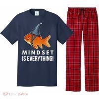 Mindset Motivational Quote Cute Goldfish Shark Fish Pajama Set thumb 0