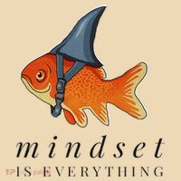 Mindset Motivational Quote Cute Goldfish Shark Tote Bag thumb 4