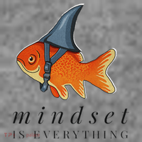 Mindset Motivational Quote Cute Goldfish Shark Toddler Hoodie thumb 2