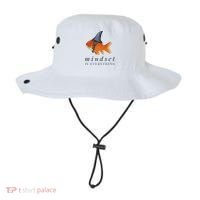 Mindset Motivational Quote Cute Goldfish Shark Bucket Hat thumb 0