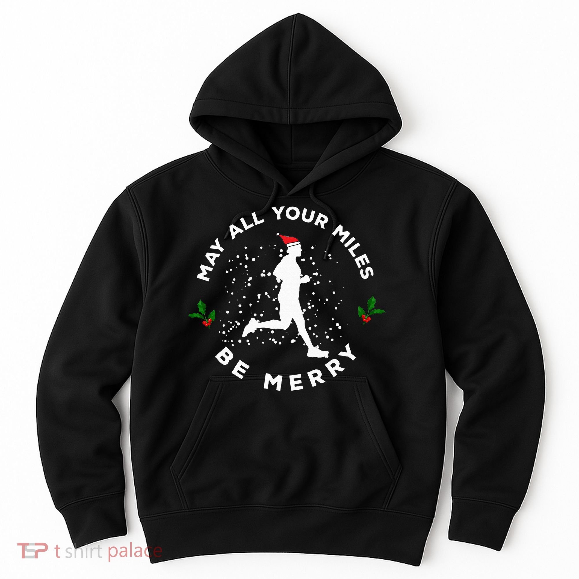 Merry Miles Running Christmas Gift For Runners Hoodie
