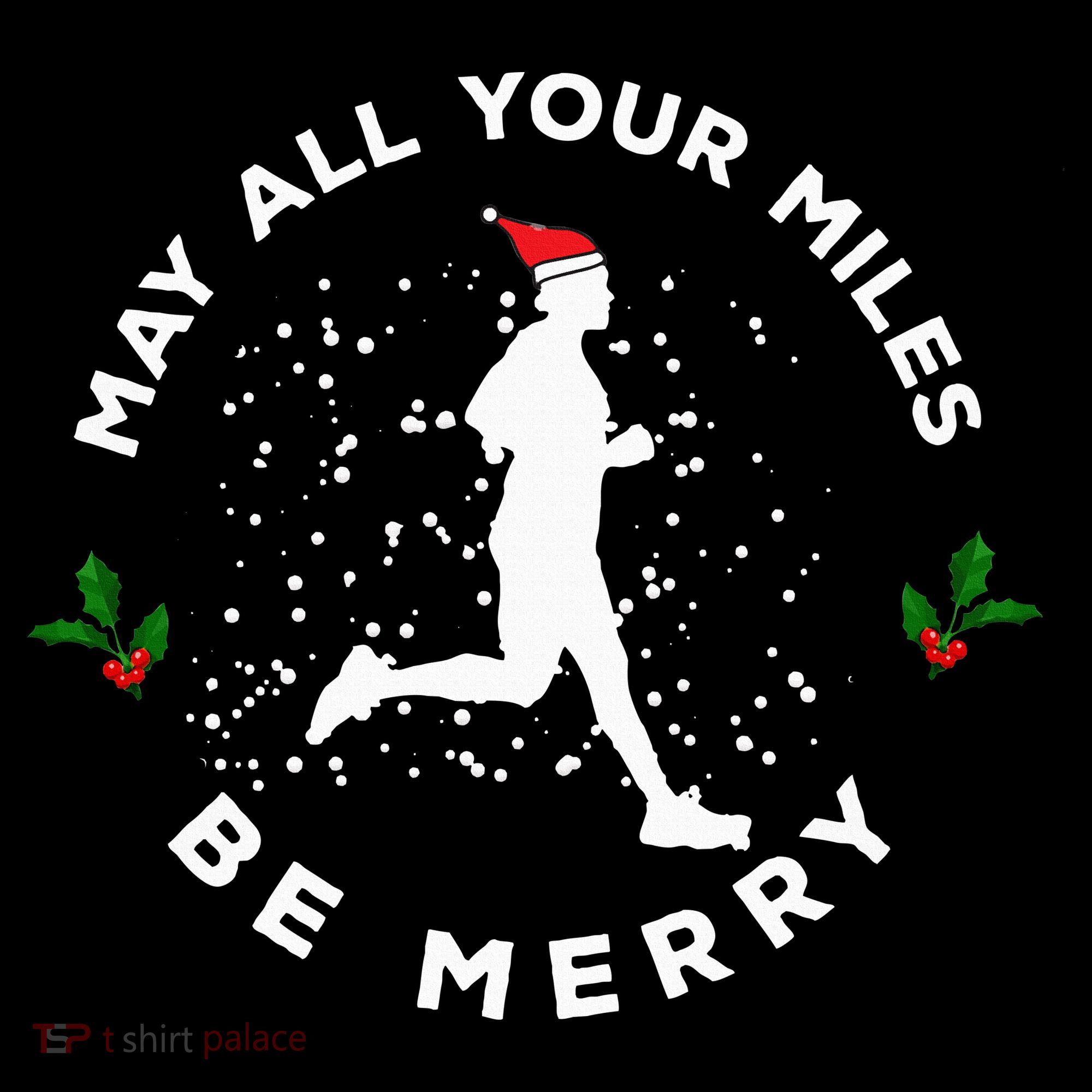 Merry Miles Running Christmas Gift For Runners Hoodie
