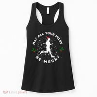 Merry Miles Running Christmas Gift For Runners Women's Tank Top thumb 0