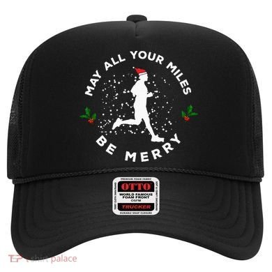 Merry Miles Running Christmas Gift For Runners Hat