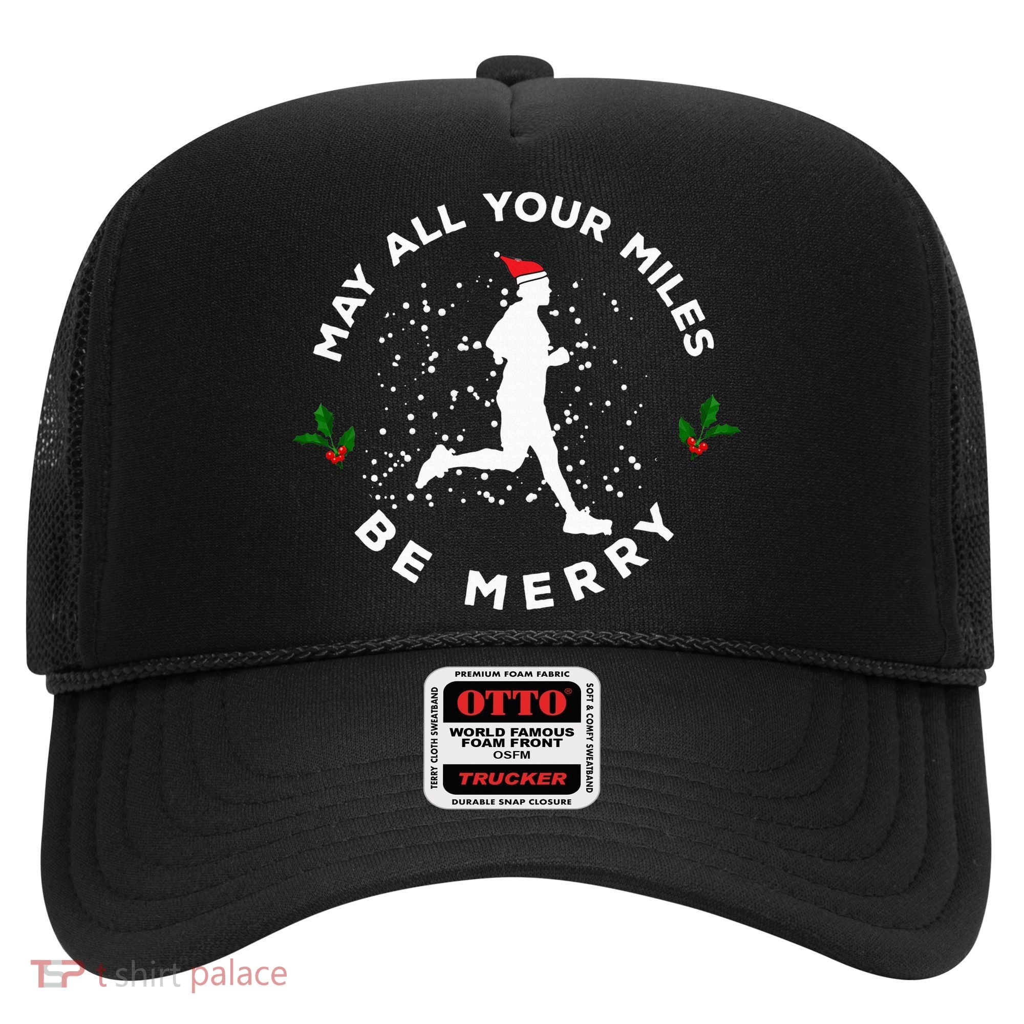 Merry Miles Running Christmas Gift For Runners Hat