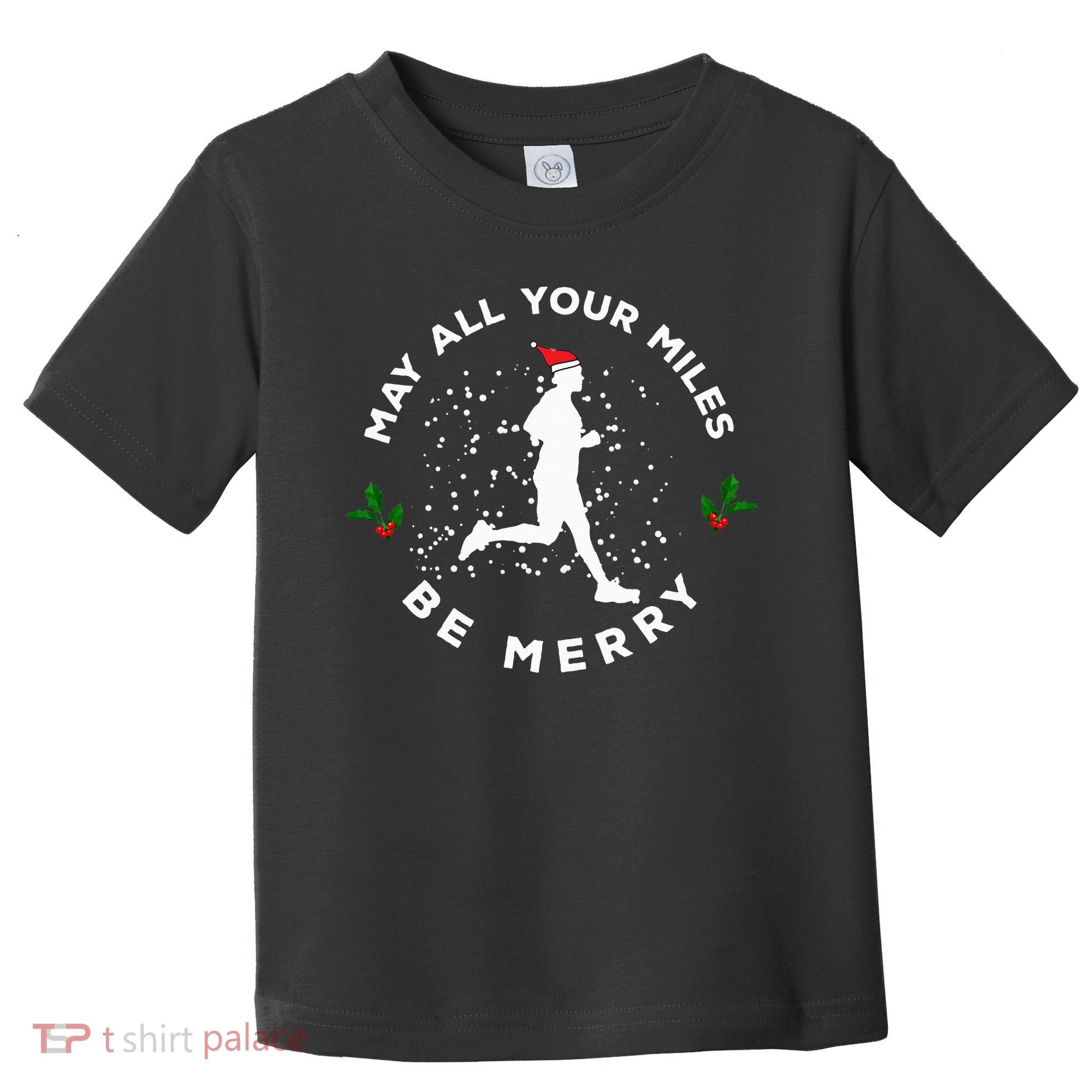 Merry Miles Running Christmas Gift For Runners Toddler T-Shirt