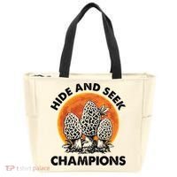 Morels Mushroom Red Moon Hide And Seek Champion Gift Tote Bag thumb 0