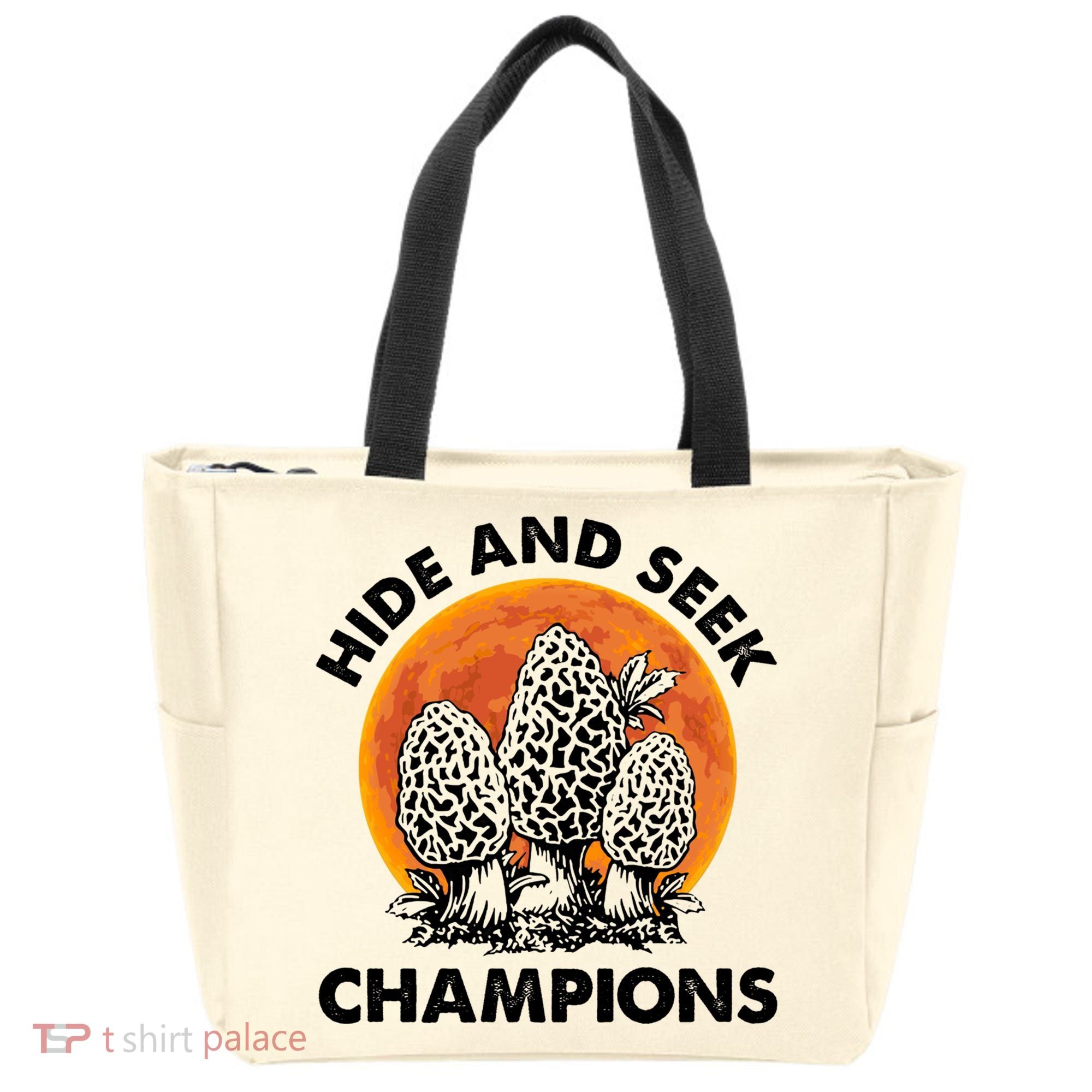 Morels Mushroom Red Moon Hide And Seek Champion Gift Tote Bag