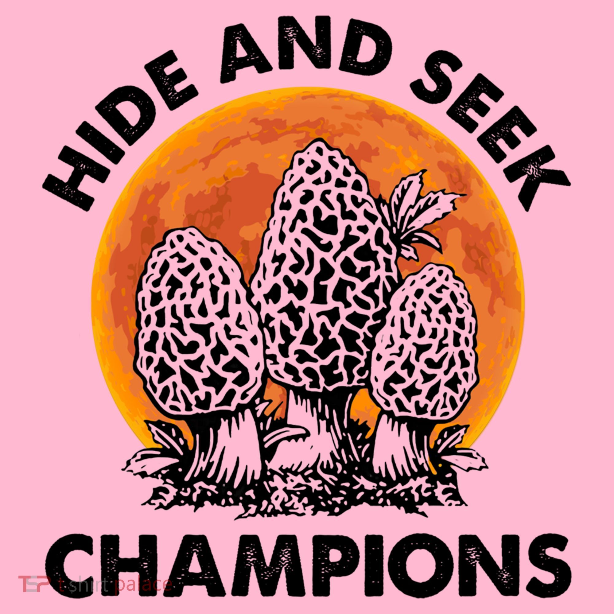 Morels Mushroom Red Moon Hide And Seek Champion Gift Coaster
