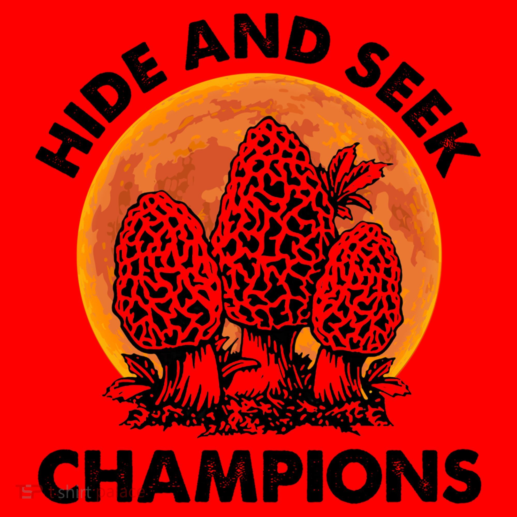 Morels Mushroom Red Moon Hide And Seek Champion Gift Santa Hat