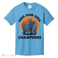 Morels Mushroom Red Moon Hide And Seek Champion Gift Kids T-Shirt thumb 0
