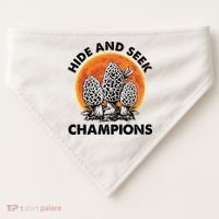 Morels Mushroom Red Moon Hide And Seek Champion Gift USA-Made Doggie Bandana thumb 0