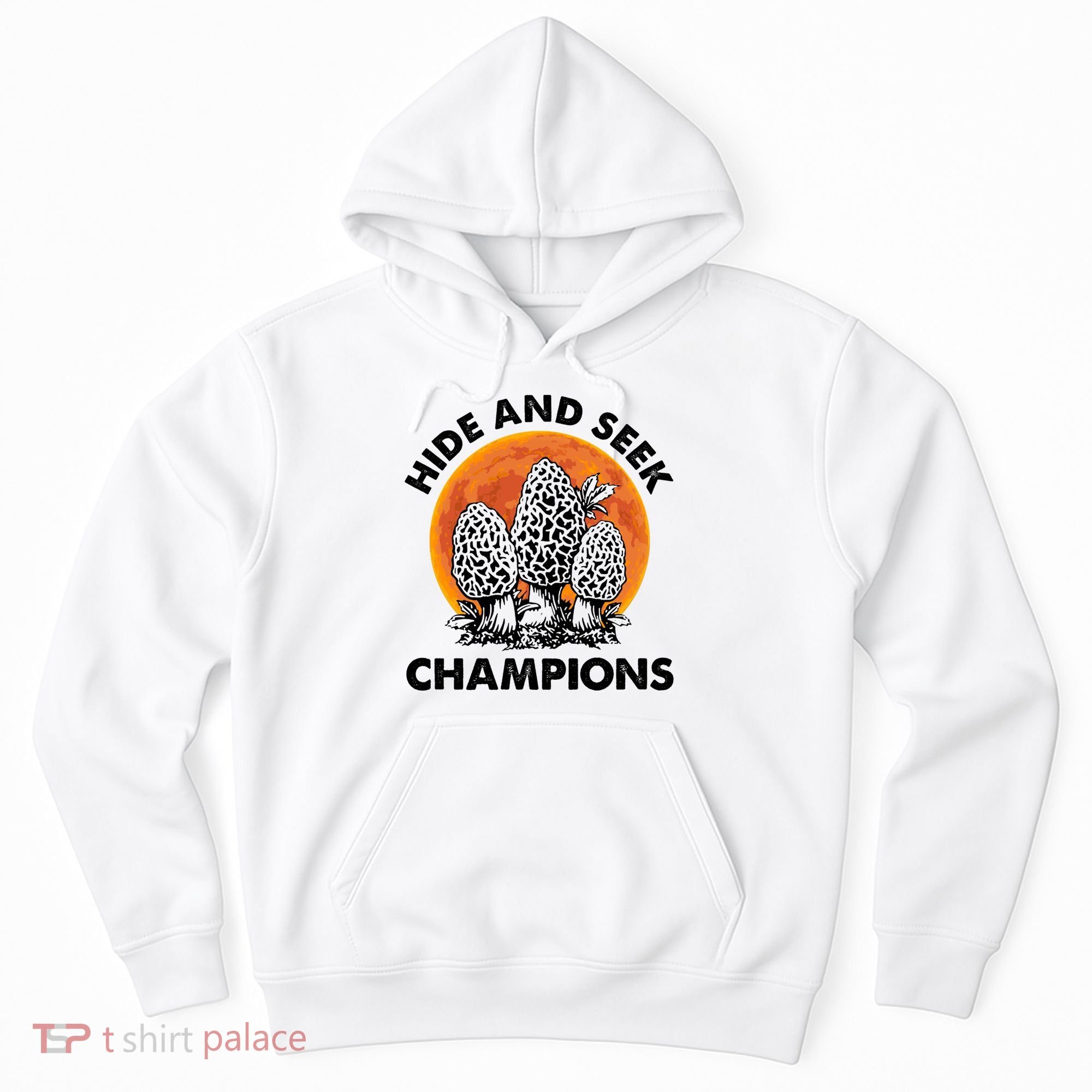 Morels Mushroom Red Moon Hide And Seek Champion Gift Hoodie