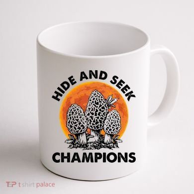 Morels Mushroom Red Moon Hide And Seek Champion Gift Coffee Mug back