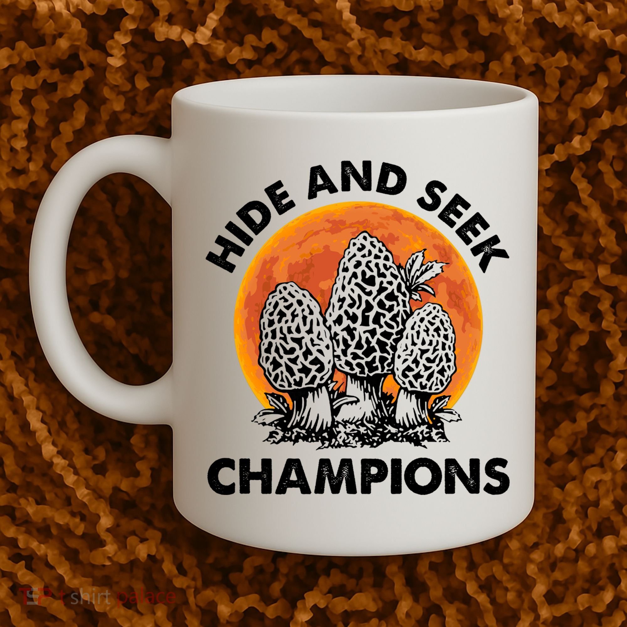 Morels Mushroom Red Moon Hide And Seek Champion Gift Coffee Mug
