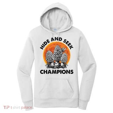 Morels Mushroom Red Moon Hide And Seek Champion Gift Women's Hoodie
