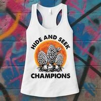 Morels Mushroom Red Moon Hide And Seek Champion Gift Women's Tank Top thumb 3