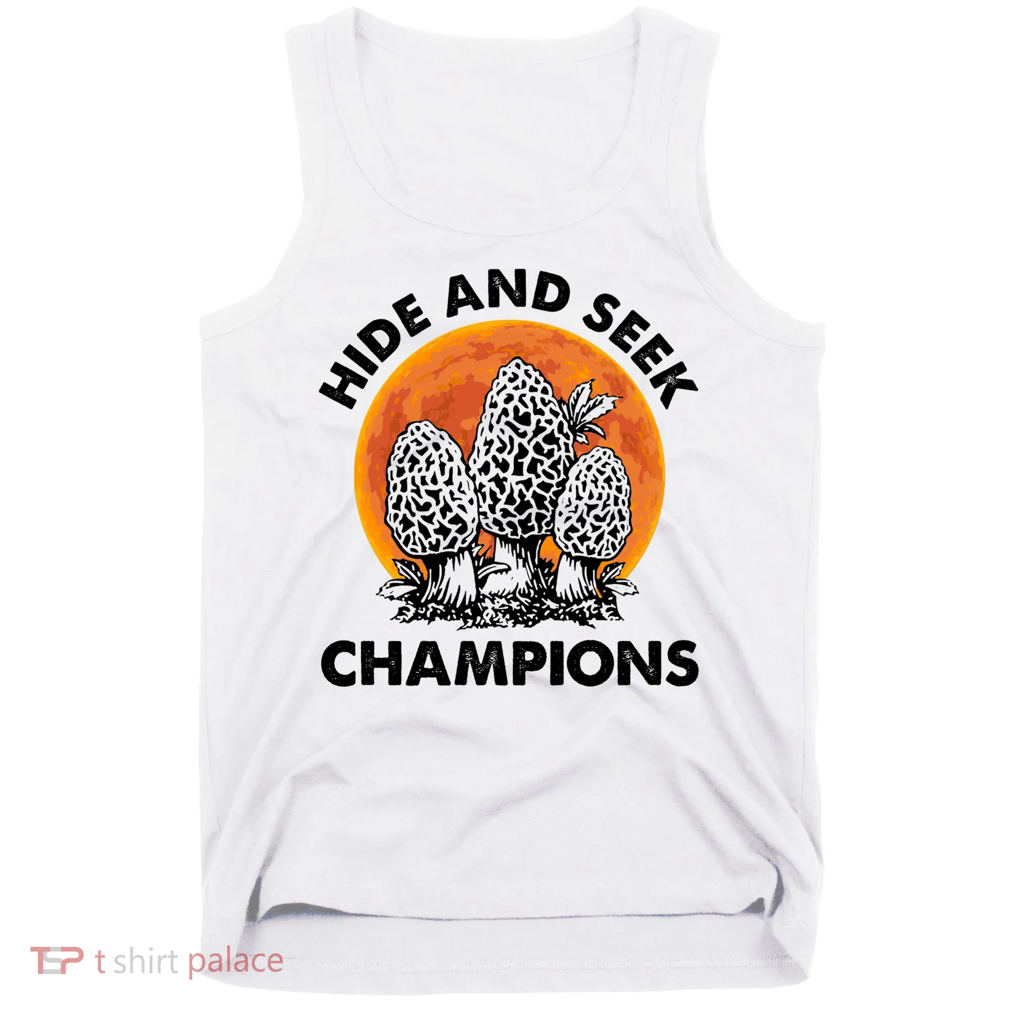 Morels Mushroom Red Moon Hide And Seek Champion Gift Tank Top