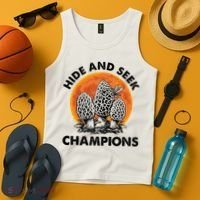 Morels Mushroom Red Moon Hide And Seek Champion Gift Tank Top thumb 4