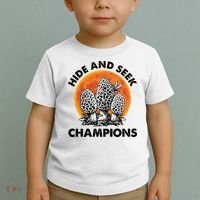 Morels Mushroom Red Moon Hide And Seek Champion Gift Toddler T-Shirt thumb 2