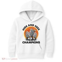 Morels Mushroom Red Moon Hide And Seek Champion Gift Kids Hoodie thumb 0