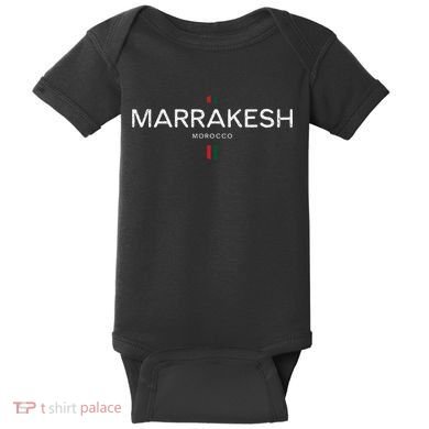 Marrakesh Morocco Retro Vintage Baby Bodysuit