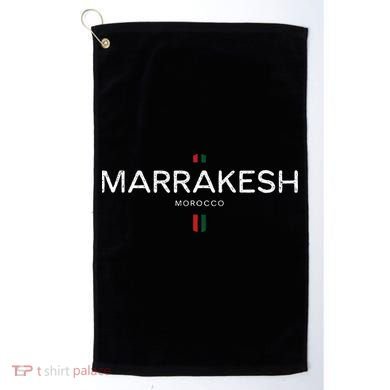 Marrakesh Morocco Retro Vintage Golf Towel