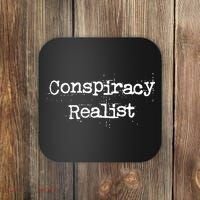 Mindy Mf Robinson Wearing Conspiracy Realist Coaster thumb 0