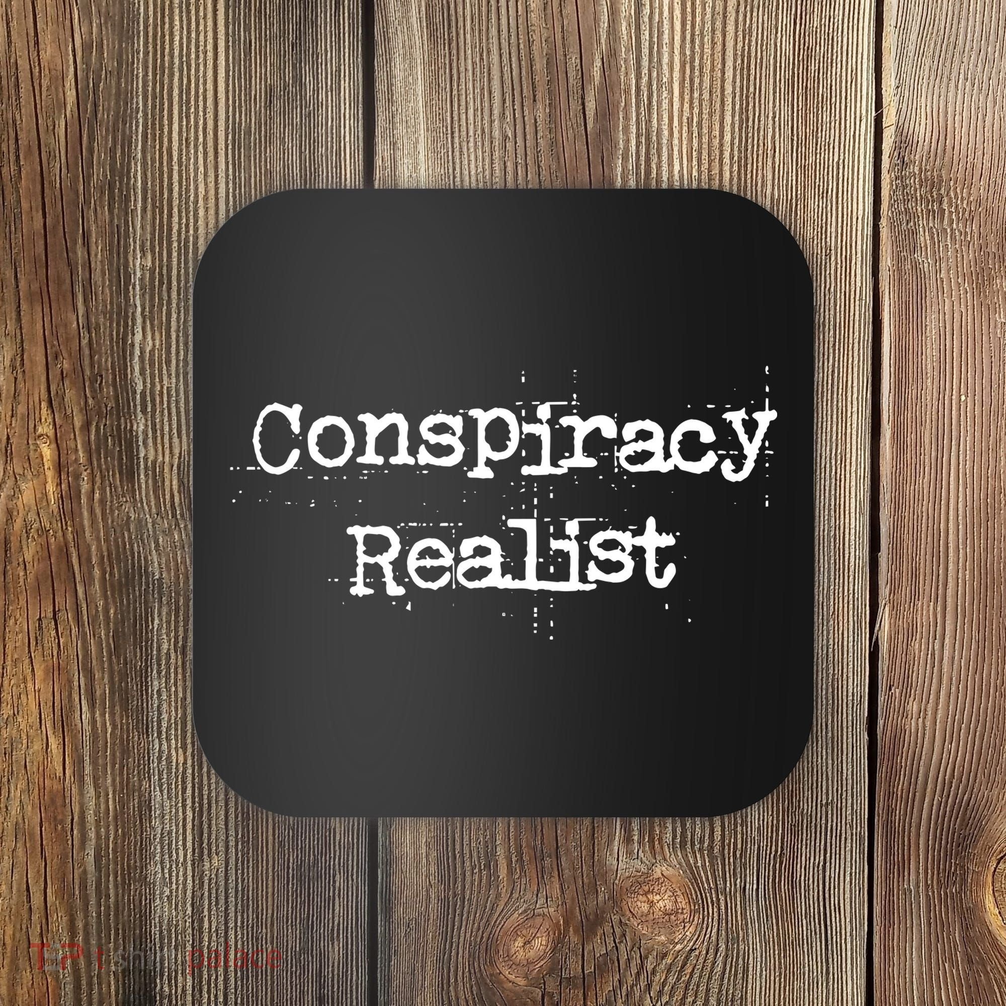 Mindy Mf Robinson Wearing Conspiracy Realist Coaster