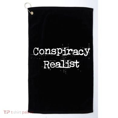 Mindy Mf Robinson Wearing Conspiracy Realist Golf Towel