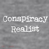 Mindy Mf Robinson Wearing Conspiracy Realist Women's Racerback Cropped Tank thumb 2