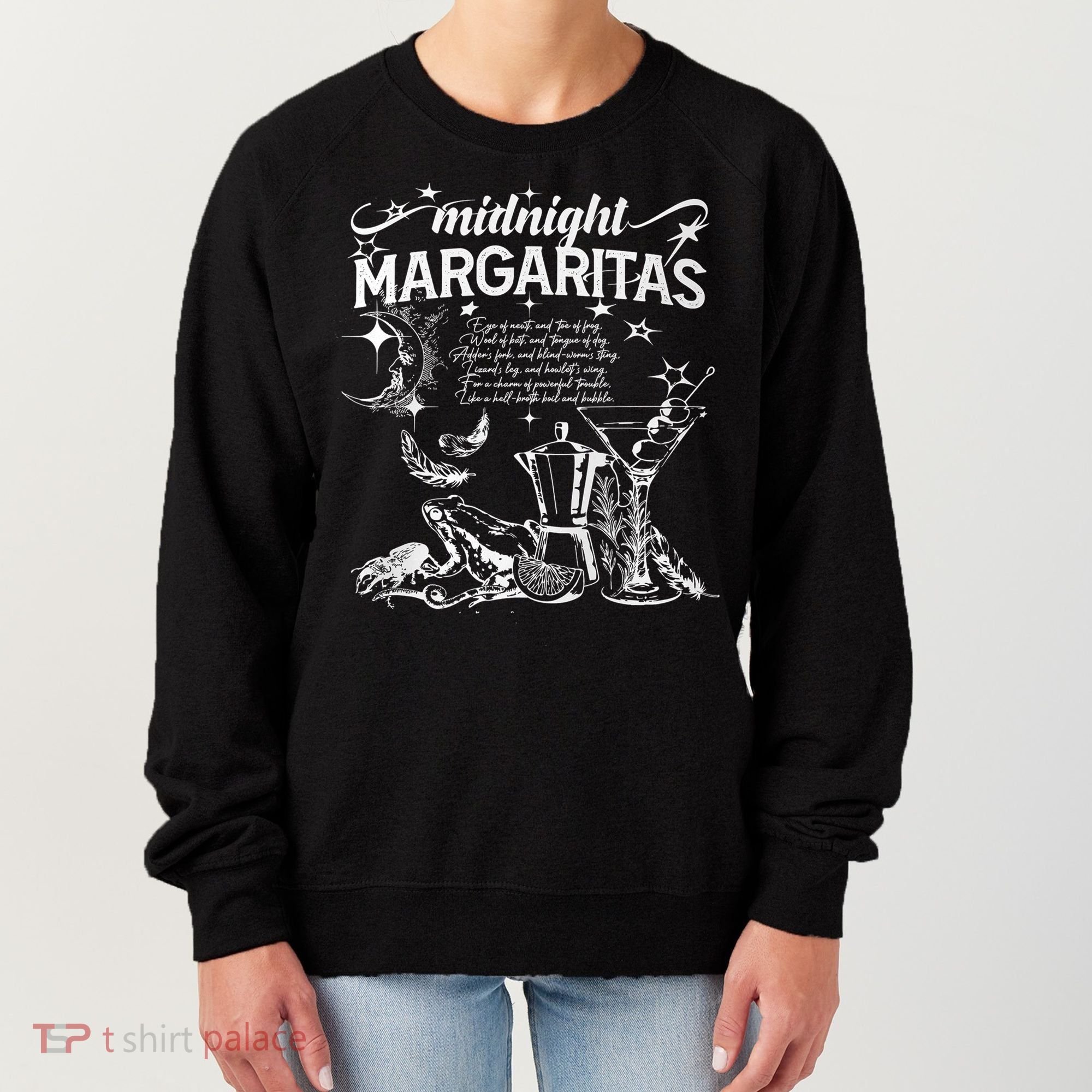 Midnight Margaritas Recipe Halloween Women's Sweatshirt